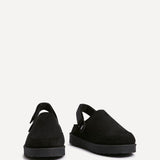 Teddy Black Faux Fur Clogs