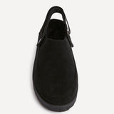 Teddy Black Faux Fur Clogs