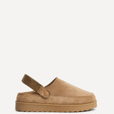 Teddy Chestnut Faux Fur Clogs