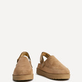 Teddy Chestnut Faux Fur Clogs