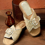 Zuma Gold Buckle Strap Sliders