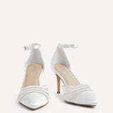 Tianey Wide Fit Bridal Ivory Mesh Court Heels