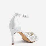 Tianey Wide Fit Bridal Ivory Mesh Court Heels