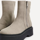 Valley Taupe Chunky Platform Boots