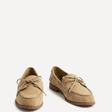Vanish Beige Faux Suede Loafers
