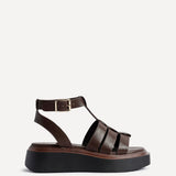 Vault Brown Gladiator Flatform Sandals