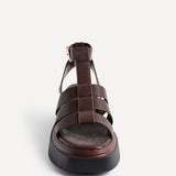 Vault Brown Gladiator Flatform Sandals