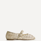 Venice Gold Mesh Mary Jane Pumps