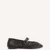 Verona Black Handwoven Mary Jane Pumps