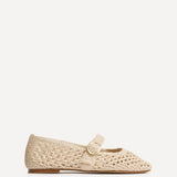 Verona Beige Handwoven Mary Jane Pumps