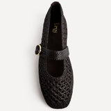 Verona Brown Handwoven Mary Jane Pumps