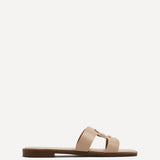 Vida Mocha & Gold Flat Sandals