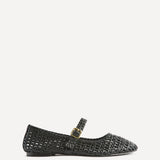 Vienna Black Mary Jane Flats