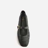 Vienna Black Mary Jane Flats