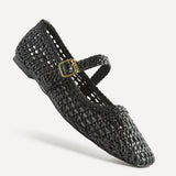 Vienna Black Mary Jane Flats