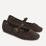Vienna Brown Mary Jane Flats