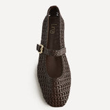 Vienna Brown Mary Jane Flats