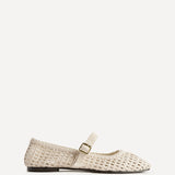 Vienna Ivory Mary Jane Flats