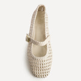 Vienna Ivory Mary Jane Flats