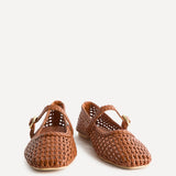 Vienna Tan Mary Jane Flats