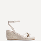 Virtue Nude Faux Leather Espadrille Wedge