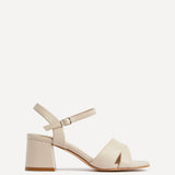 Vivian Wide Fit Nude Block Heel Sandals