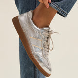 Vortex Silver Trainers