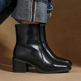 Wander Black Heeled Ankle Boots
