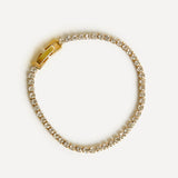 Wedlock Gold Crystal Tennis Bracelet