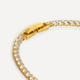 Wedlock Gold Crystal Tennis Bracelet