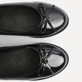 Wendi Wide Fit Black Patent Pumps