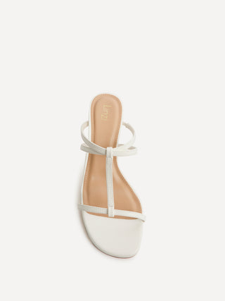 Westside White Mule Heels