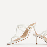 Westside White Mule Heels