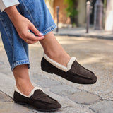 Whisper Brown Penny Loafers