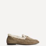 Whisper Taupe Penny Loafers