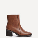 Wander Brown Heeled Ankle Boots