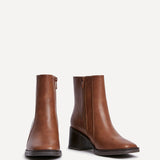 Wander Brown Heeled Ankle Boots