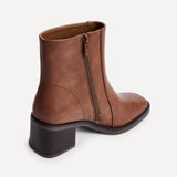 Wander Brown Heeled Ankle Boots