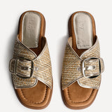 Zuma Gold Buckle Strap Sliders