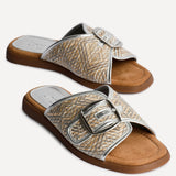 Zuma Silver Buckle Strap Sliders