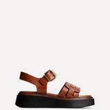 Zuri Tan Flatform Sandals
