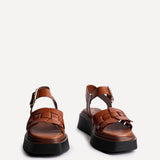 Zuri Tan Flatform Sandals