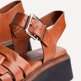 Zuri Tan Flatform Sandals