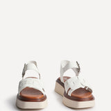 Zuri White Flatform Sandals