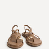 Zyra Mocha Toe Ring Flat Sandals