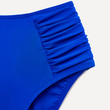 Amalfi Blue High Waisted Tummy Control Bikini