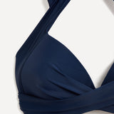 Amalfi Navy High Waisted Tummy Control Bikini