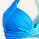 Amalfi Blue Tie Dye High Waisted Tummy Control Bikini