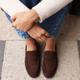 Belmont Brown Suede Leather Loafers