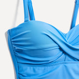 Capri Pale Blue Tummy Control Swimsuit